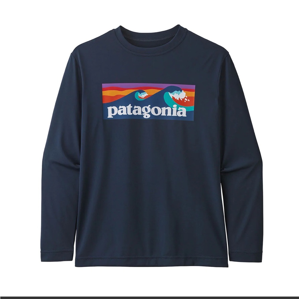 PATAGONIA BOYS LONG SLEEVE CAPILENE COOL DAILY T-SHIRT